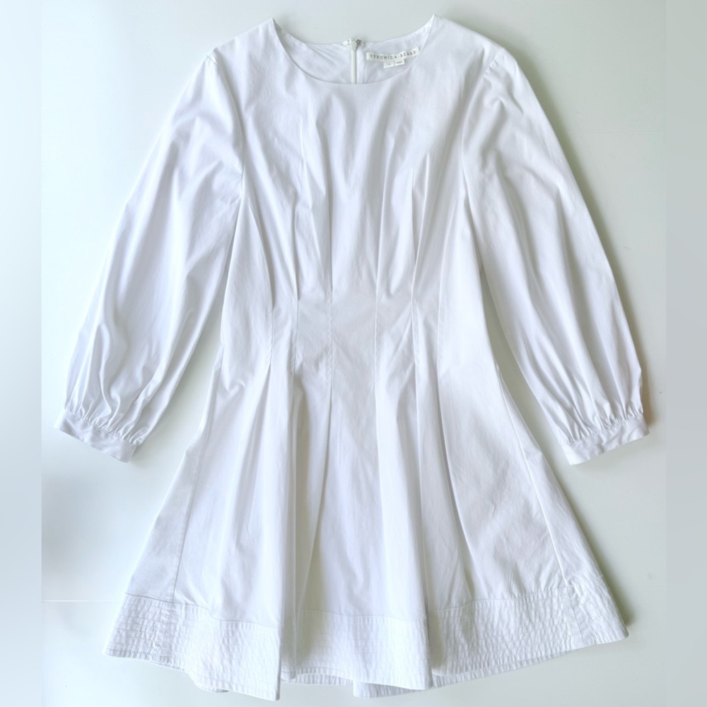 Veronica Beard Torres Corset-Waist Dress White Size 8 $498 MSRP - Picture 4 of 16